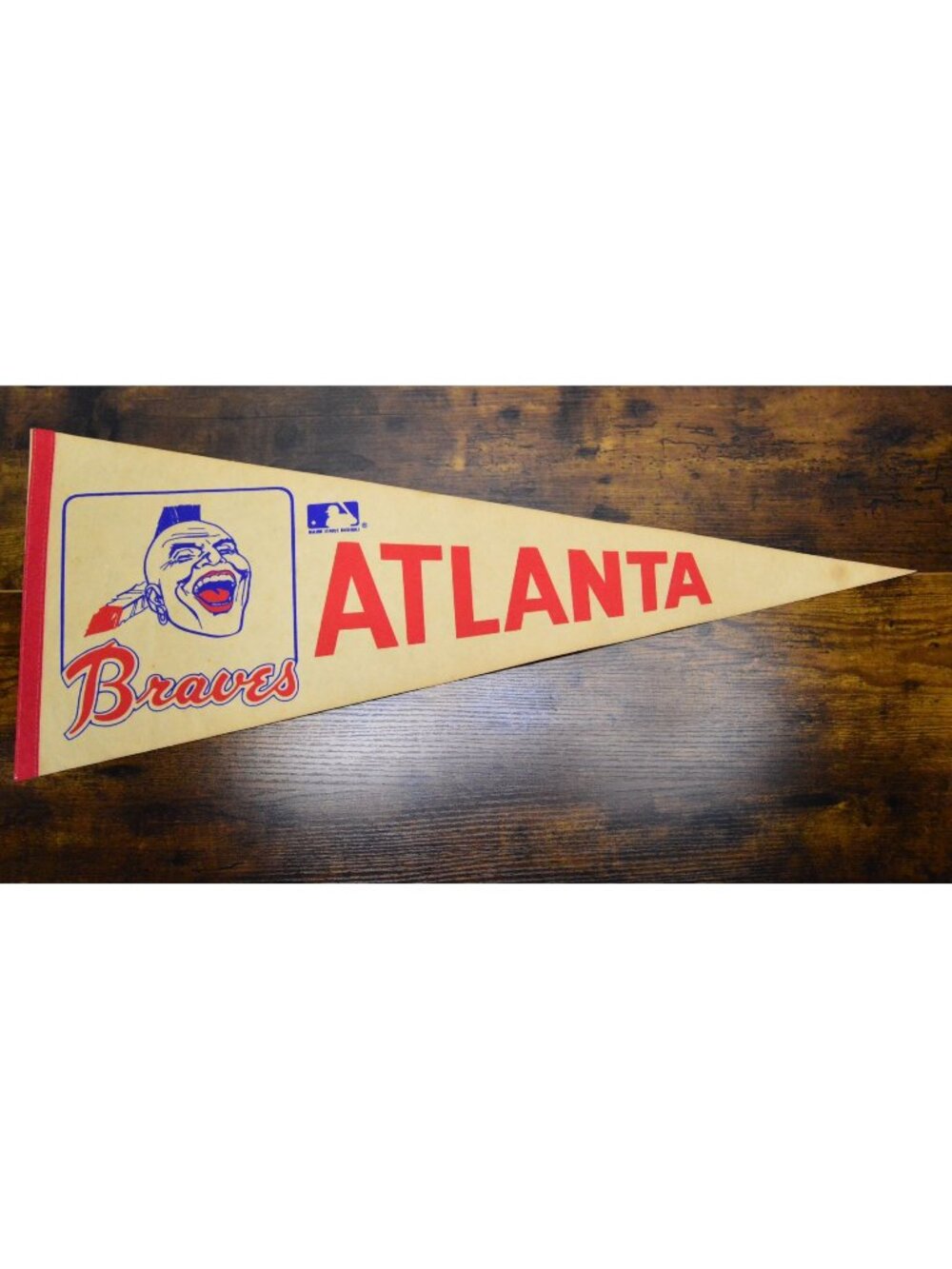 Vintage Atlanta Braves MLB Felt Pennant 30 inches
